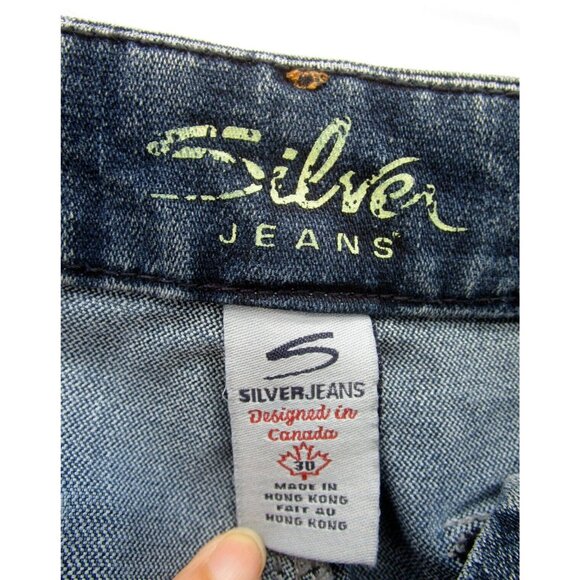 VINTAGE Silver Jeans 30 Sage Western Glove Work Bootcut Denim Pants - Picture 11 of 15